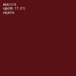 #5A1115 - Heath Color Image