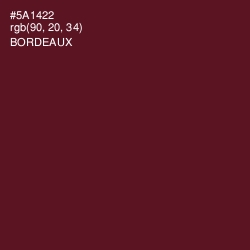 #5A1422 - Bordeaux Color Image