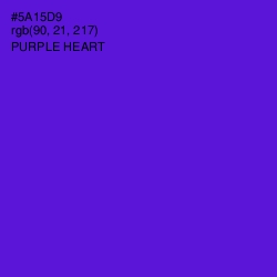 #5A15D9 - Purple Heart Color Image