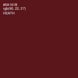 #5A161B - Heath Color Image