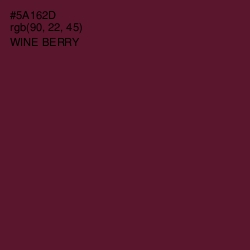 #5A162D - Wine Berry Color Image