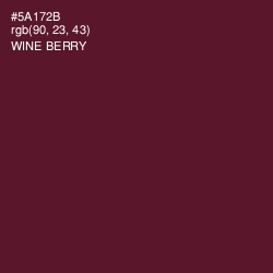 #5A172B - Wine Berry Color Image