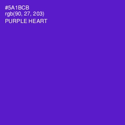 #5A1BCB - Purple Heart Color Image