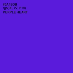 #5A1BDB - Purple Heart Color Image