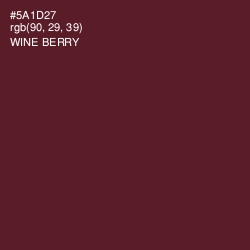 #5A1D27 - Wine Berry Color Image