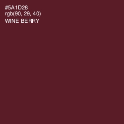 #5A1D28 - Wine Berry Color Image