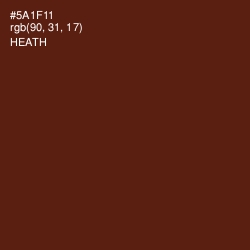 #5A1F11 - Heath Color Image