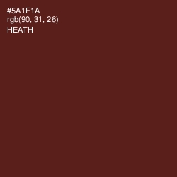 #5A1F1A - Heath Color Image