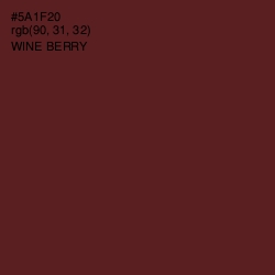 #5A1F20 - Wine Berry Color Image