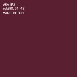 #5A1F31 - Wine Berry Color Image