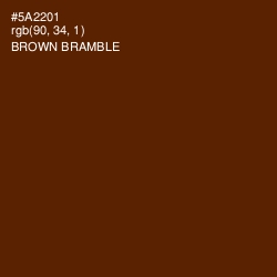 #5A2201 - Brown Bramble Color Image