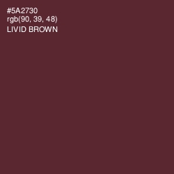 #5A2730 - Livid Brown Color Image