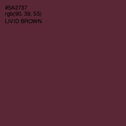 #5A2737 - Livid Brown Color Image