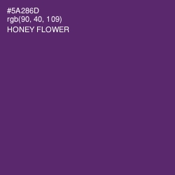 #5A286D - Honey Flower Color Image