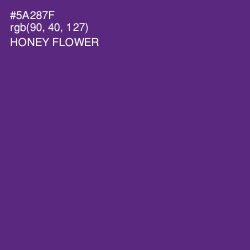 #5A287F - Honey Flower Color Image