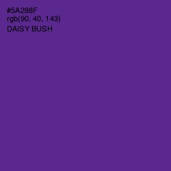 #5A288F - Daisy Bush Color Image