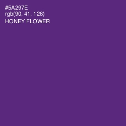 #5A297E - Honey Flower Color Image