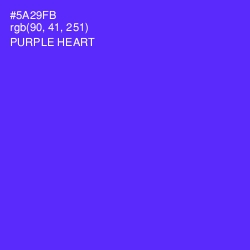 #5A29FB - Purple Heart Color Image