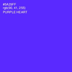 #5A29FF - Purple Heart Color Image