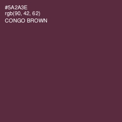 #5A2A3E - Congo Brown Color Image