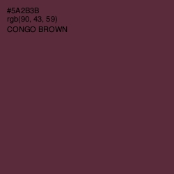 #5A2B3B - Congo Brown Color Image