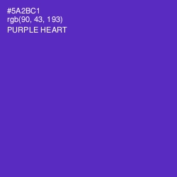 #5A2BC1 - Purple Heart Color Image