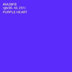 #5A2BFB - Purple Heart Color Image