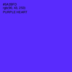 #5A2BFD - Purple Heart Color Image