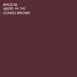 #5A2C36 - Congo Brown Color Image