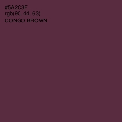 #5A2C3F - Congo Brown Color Image