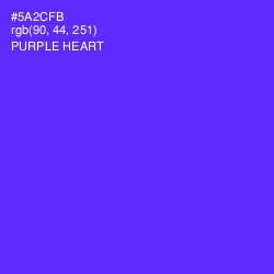 #5A2CFB - Purple Heart Color Image