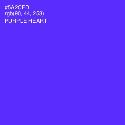 #5A2CFD - Purple Heart Color Image