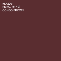#5A2D31 - Congo Brown Color Image