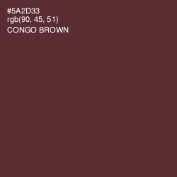 #5A2D33 - Congo Brown Color Image