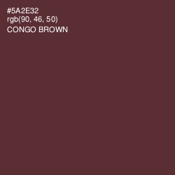 #5A2E32 - Congo Brown Color Image