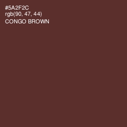 #5A2F2C - Congo Brown Color Image