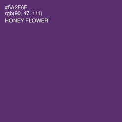 #5A2F6F - Honey Flower Color Image