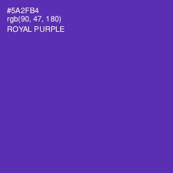 #5A2FB4 - Royal Purple Color Image