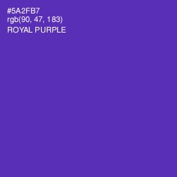 #5A2FB7 - Royal Purple Color Image