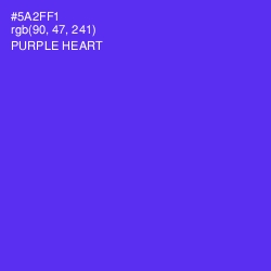 #5A2FF1 - Purple Heart Color Image