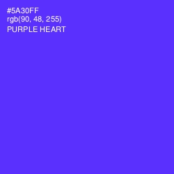 #5A30FF - Purple Heart Color Image