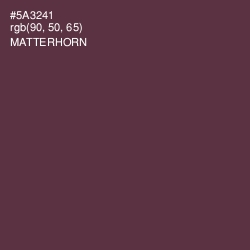 #5A3241 - Matterhorn Color Image