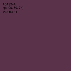 #5A324A - Voodoo Color Image