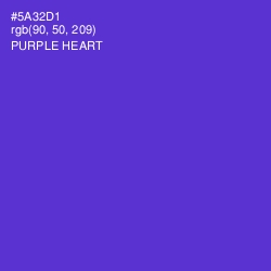 #5A32D1 - Purple Heart Color Image