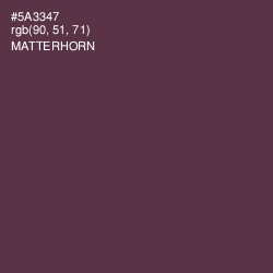 #5A3347 - Matterhorn Color Image