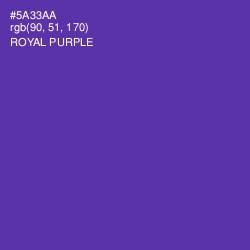 #5A33AA - Royal Purple Color Image