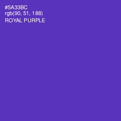 #5A33BC - Royal Purple Color Image