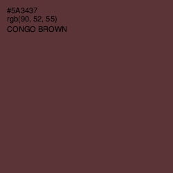 #5A3437 - Congo Brown Color Image