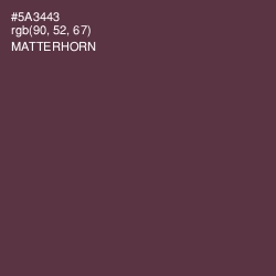 #5A3443 - Matterhorn Color Image