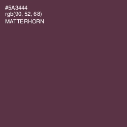 #5A3444 - Matterhorn Color Image